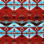 Cody Copper Native American Fleece Fabric	